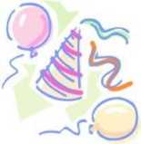 gorro de festa e globos