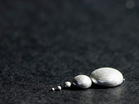 gotas de mercurio