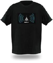 camiseta con detector de redes wifi