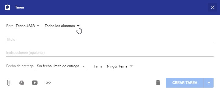 asignación de tarefas